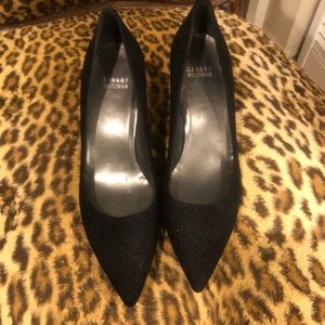 Beautiful leather Elegant black heels